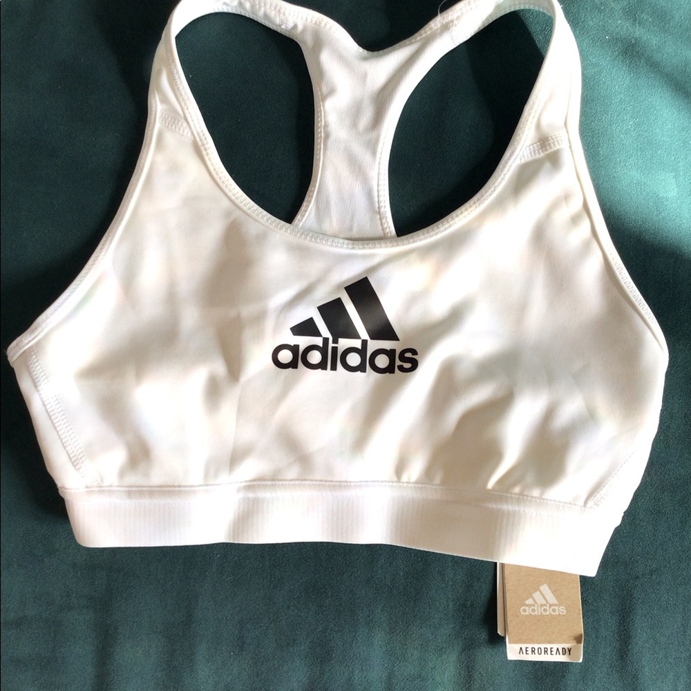 New Adidas Sports Bra - White